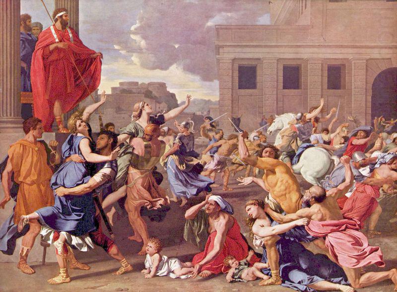 Nicolas Poussin The Rape of the Sabine Women china oil painting image